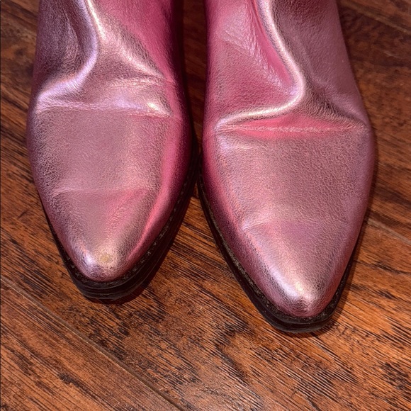 Madden Girl Pink Floral Heeled Boots with Design - Picture 9 of 12